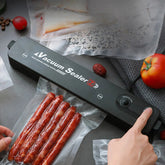❄️ Keep Food Fresh Longer! Automatic Vacuum Sealer Machine with 5 Bags for Kitchen Storage